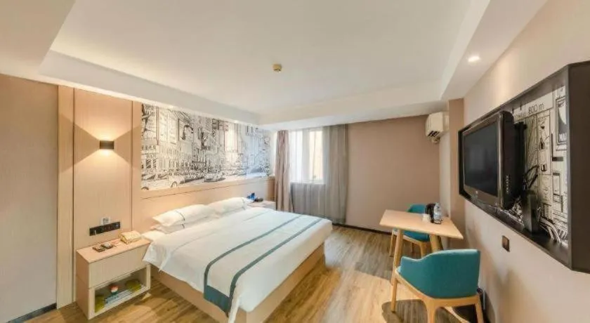 Bed in City Comfort Inn Beijing Capital Airport Shunyi Metro Station