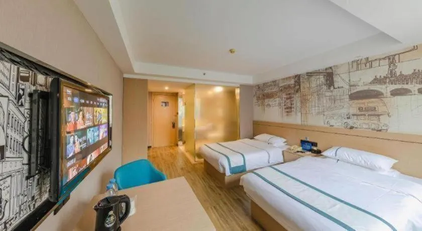 Bed in City Comfort Inn Beijing Capital Airport Shunyi Metro Station