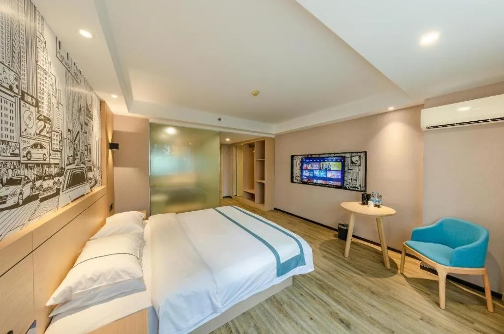 Bed in City Comfort Inn Beijing Capital Airport Shunyi Metro Station