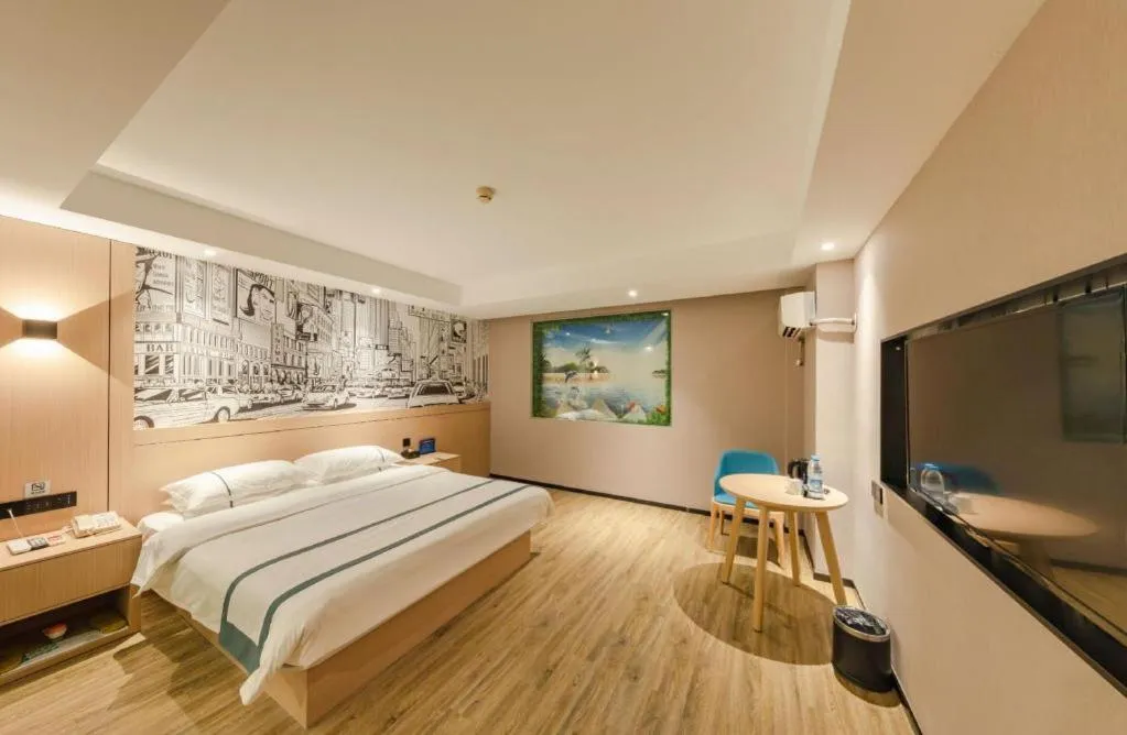 Bed in City Comfort Inn Beijing Capital Airport Shunyi Metro Station