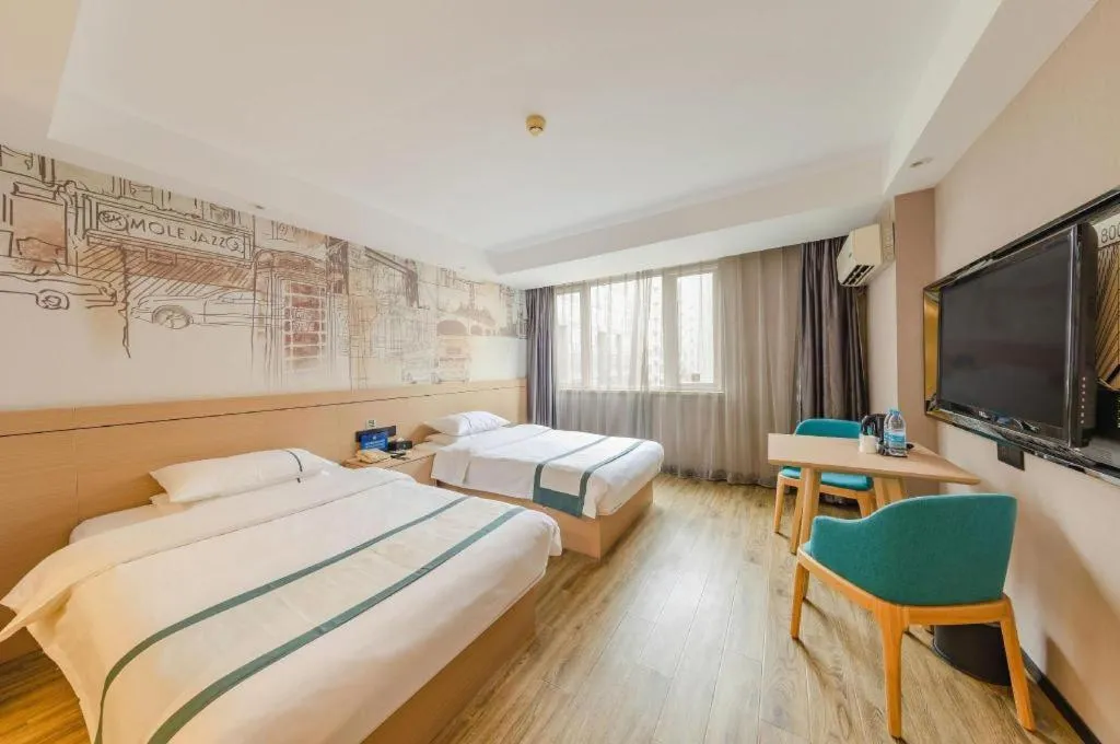 Bed in City Comfort Inn Beijing Capital Airport Shunyi Metro Station