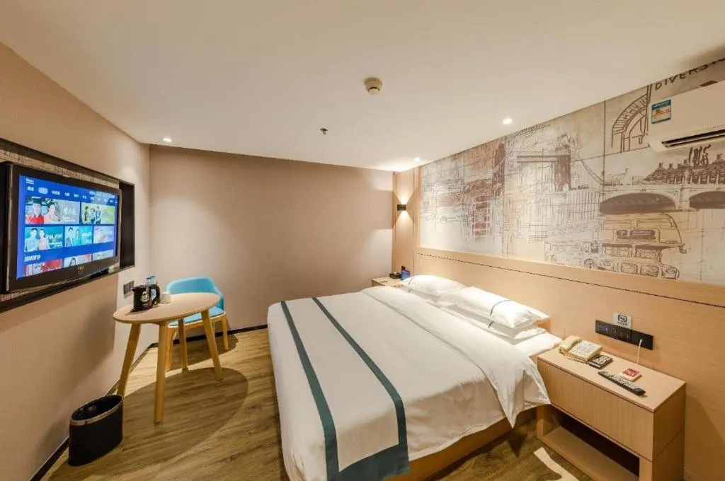 Bed in City Comfort Inn Beijing Capital Airport Shunyi Metro Station