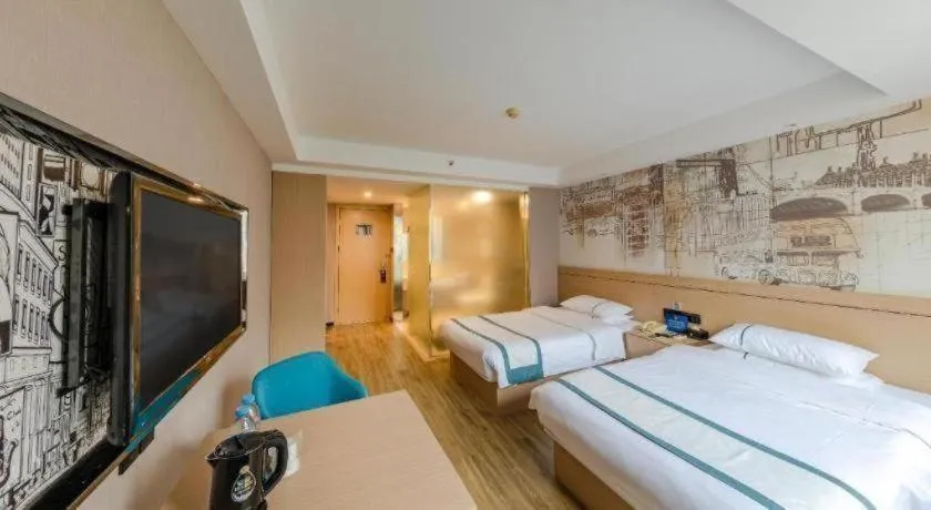 Bed in City Comfort Inn Beijing Capital Airport Shunyi Metro Station
