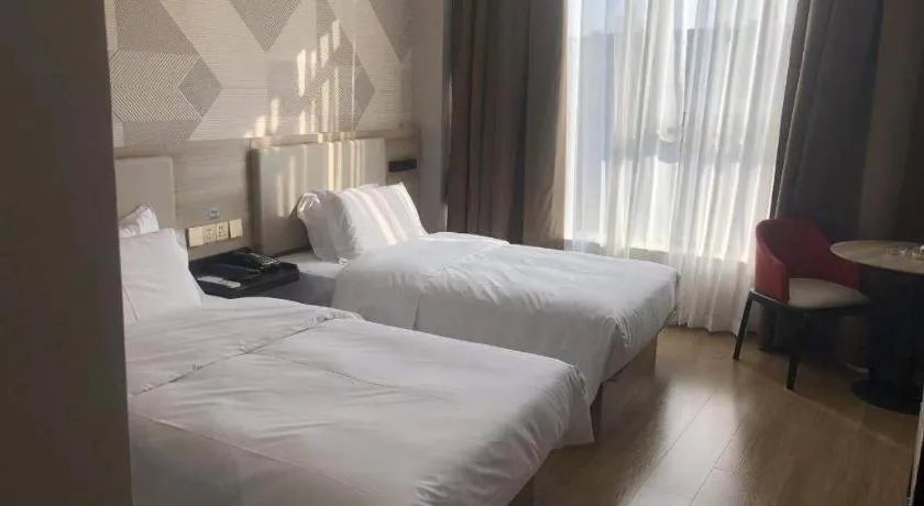 Bed in Borrman Hotel Suzhou Wujiang Zhongshan North Road Pedestrian Street