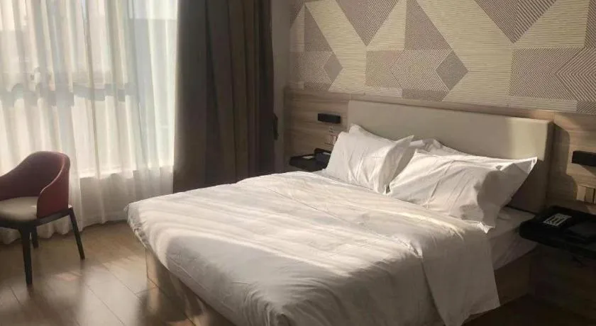 Bed in Borrman Hotel Suzhou Wujiang Zhongshan North Road Pedestrian Street