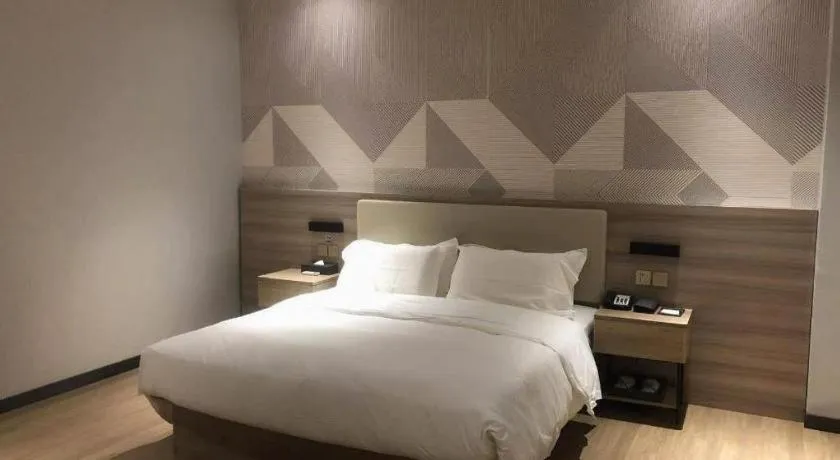 Bed in Borrman Hotel Suzhou Wujiang Zhongshan North Road Pedestrian Street