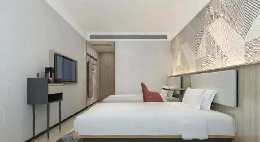 Bed in Borrman Hotel Wuhan First Hospital Hanzheng Street Metro Station Bed in Borrman Hotel Wuhan First Hospital Hanzheng Street Metro Station