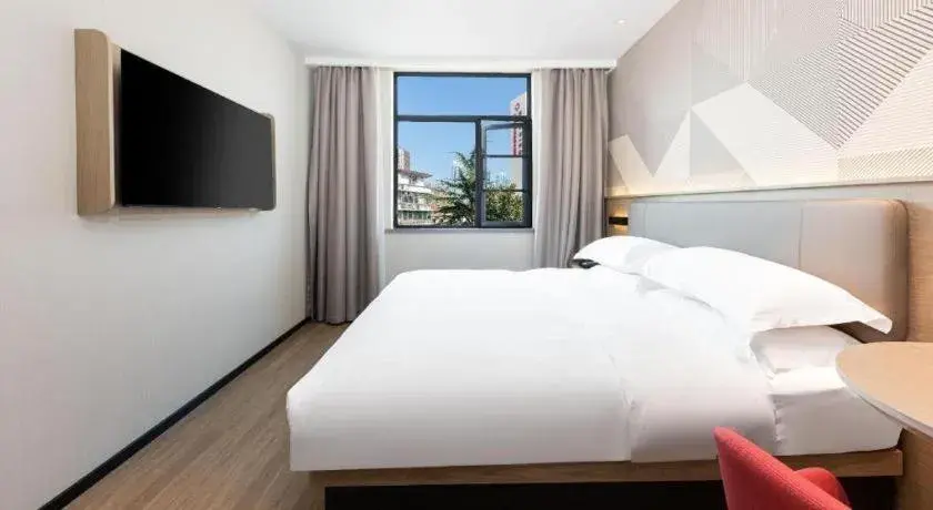 Bed in Borrman Hotel Wuhan First Hospital Hanzheng Street Metro Station Bed in Borrman Hotel Wuhan First Hospital Hanzheng Street Metro Station