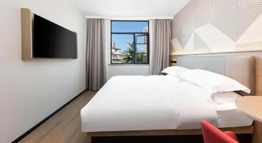 Bed in Borrman Hotel Wuhan First Hospital Hanzheng Street Metro Station Bed in Borrman Hotel Wuhan First Hospital Hanzheng Street Metro Station