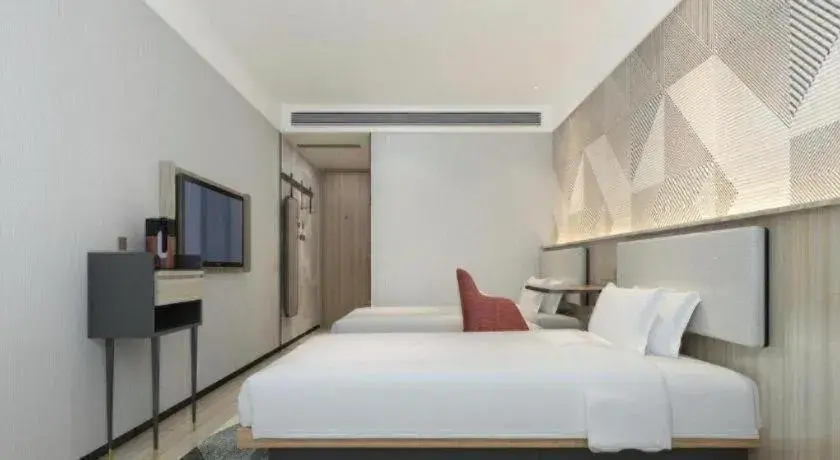 Bed in Borrman Hotel Wuhan First Hospital Hanzheng Street Metro Station Bed in Borrman Hotel Wuhan First Hospital Hanzheng Street Metro Station