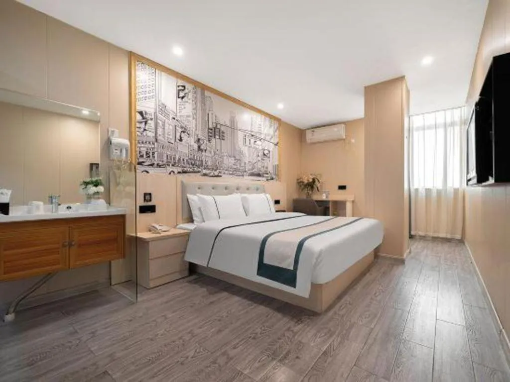 Bed in City Comfort Inn Quanzhou Jinjiang Airport Yangguang Food Street