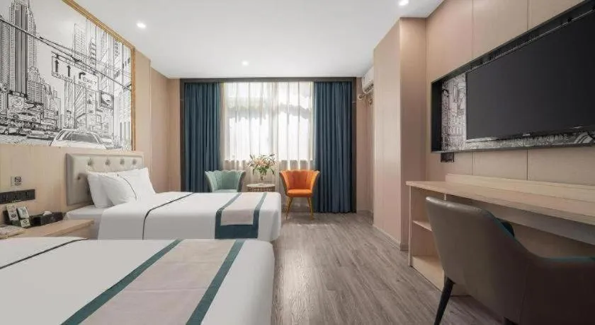 Bed in City Comfort Inn Quanzhou Jinjiang Airport Yangguang Food Street