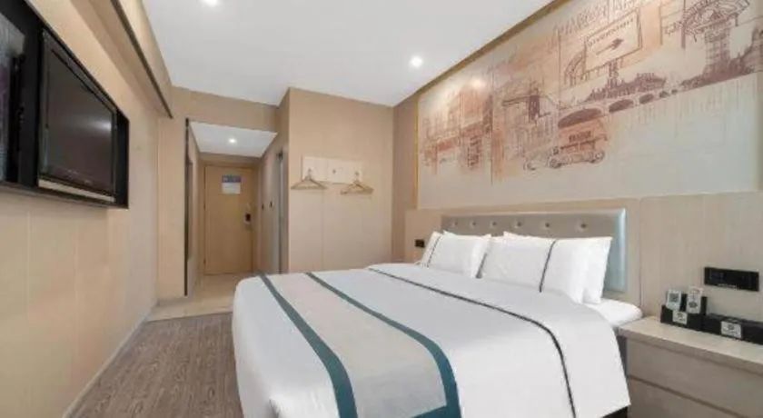 Bed in City Comfort Inn Quanzhou Jinjiang Airport Yangguang Food Street