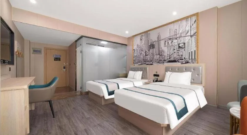 Bed in City Comfort Inn Quanzhou Jinjiang Airport Yangguang Food Street