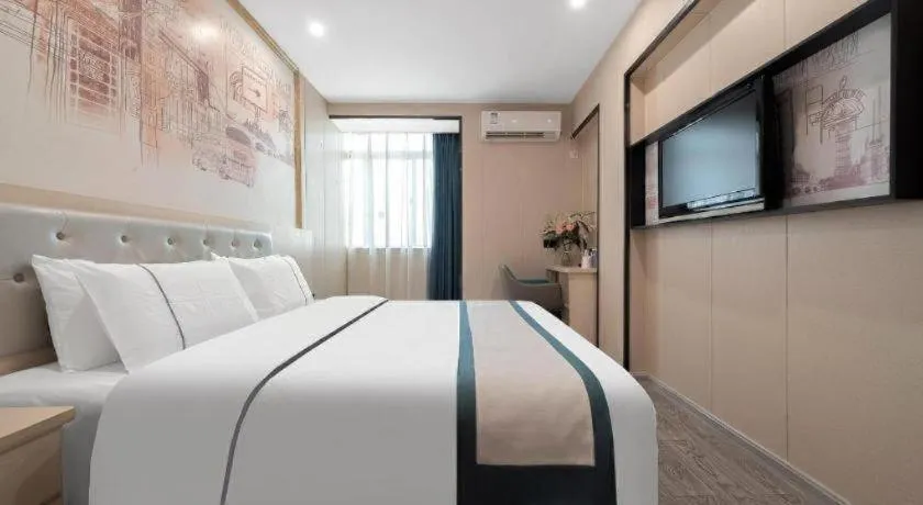 Bed in City Comfort Inn Quanzhou Jinjiang Airport Yangguang Food Street