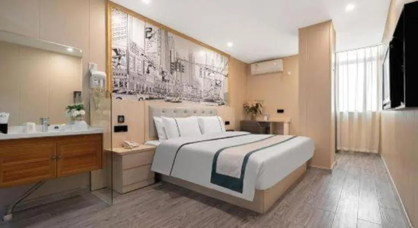 Bed in City Comfort Inn Quanzhou Jinjiang Airport Yangguang Food Street