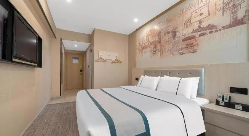 Bed in City Comfort Inn Quanzhou Jinjiang Airport Yangguang Food Street