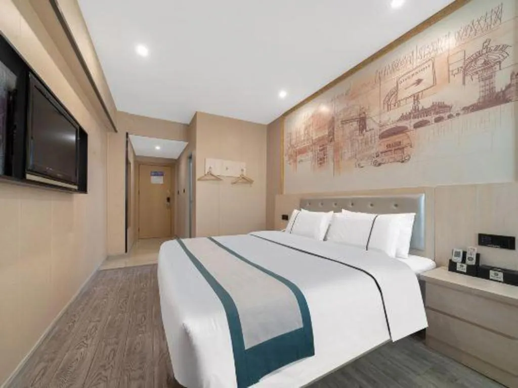 Bed in City Comfort Inn Quanzhou Jinjiang Airport Yangguang Food Street