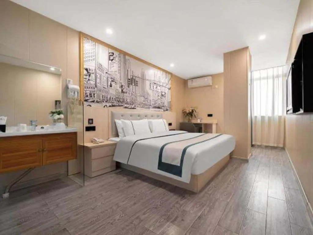 Bed in City Comfort Inn Quanzhou Jinjiang Airport Yangguang Food Street