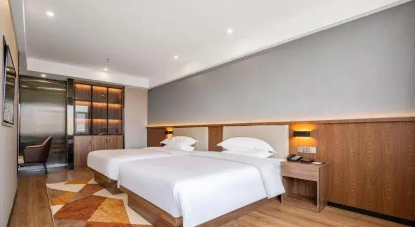 Bed in Borrman Hotel Zoucheng Huamaowan Mall Bed in Borrman Hotel Zoucheng Huamaowan Mall