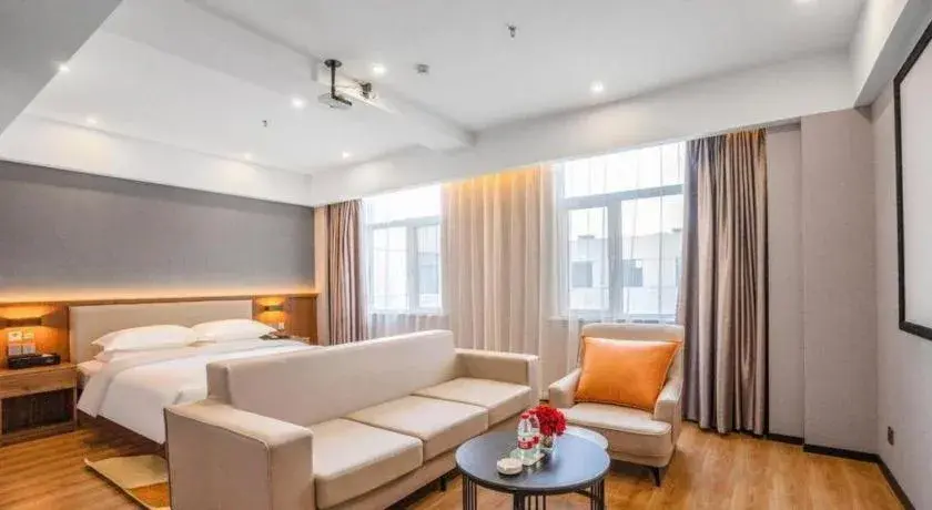 Bed in Borrman Hotel Zoucheng Huamaowan Mall Bed in Borrman Hotel Zoucheng Huamaowan Mall