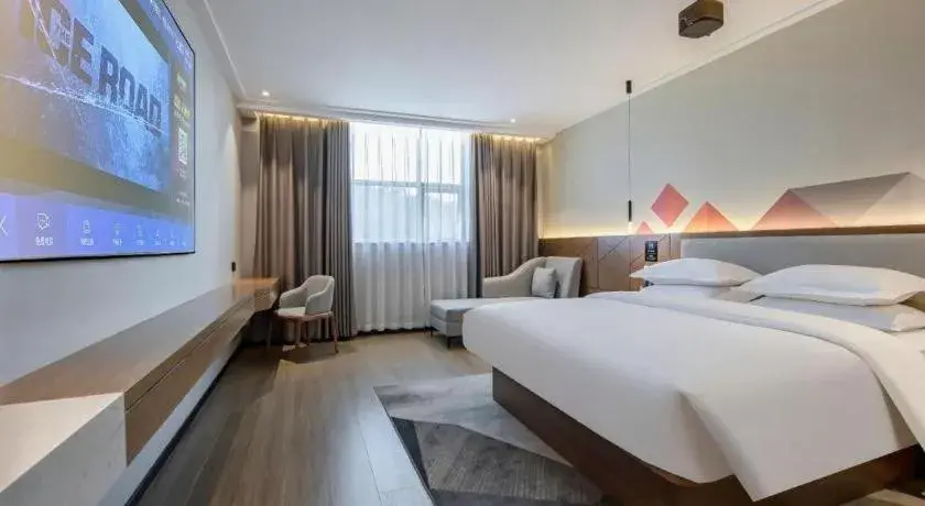 Bed in Borrman Hotel Nanning Anji Passenger Station Xijin Metro Station Bed in Borrman Hotel Nanning Anji Passenger Station Xijin Metro Station