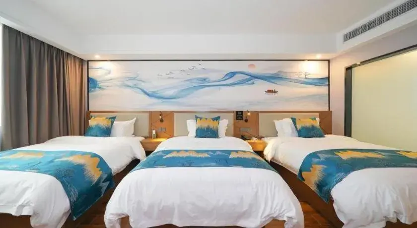 Bed in Borrman Hotel Nanning Anji Passenger Station Xijin Metro Station Bed in Borrman Hotel Nanning Anji Passenger Station Xijin Metro Station