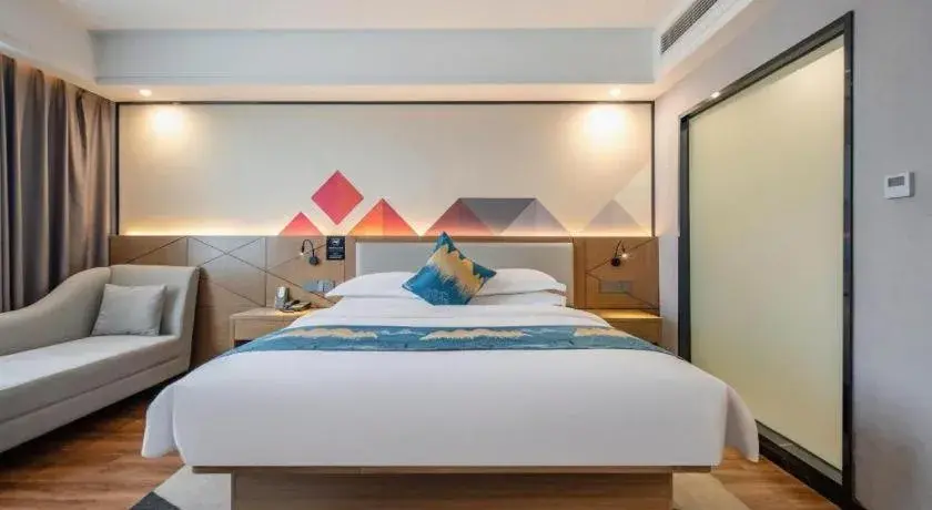 Bed in Borrman Hotel Nanning Anji Passenger Station Xijin Metro Station Bed in Borrman Hotel Nanning Anji Passenger Station Xijin Metro Station