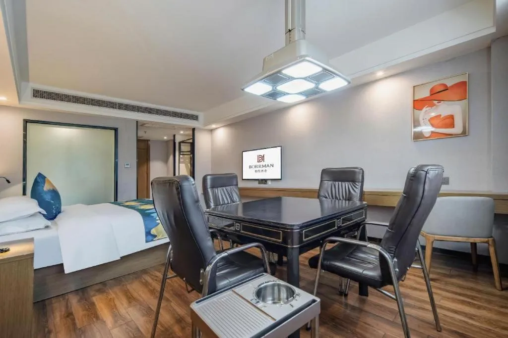 Bed in Borrman Hotel Nanning Anji Passenger Station Xijin Metro Station