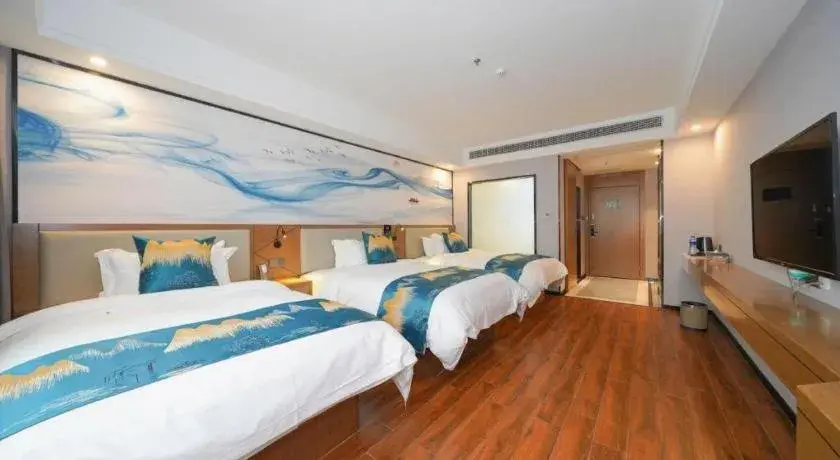 Bed in Borrman Hotel Nanning Anji Passenger Station Xijin Metro Station Bed in Borrman Hotel Nanning Anji Passenger Station Xijin Metro Station