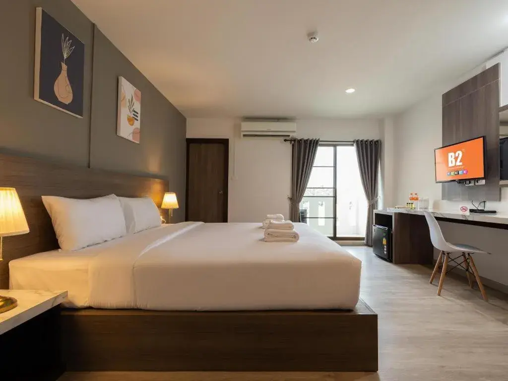 Bed in B2 Lampang Boutique & Budget Hotel Bed in B2 Lampang Boutique & Budget Hotel
