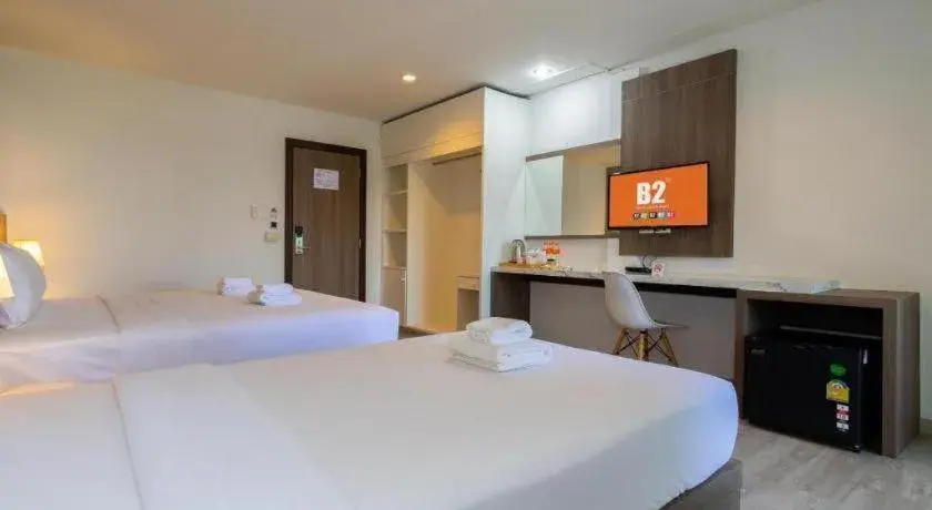 Bed in B2 Lampang Boutique & Budget Hotel Bed in B2 Lampang Boutique & Budget Hotel