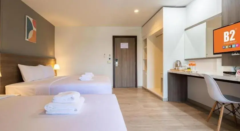 Bed in B2 Lampang Boutique & Budget Hotel Bed in B2 Lampang Boutique & Budget Hotel