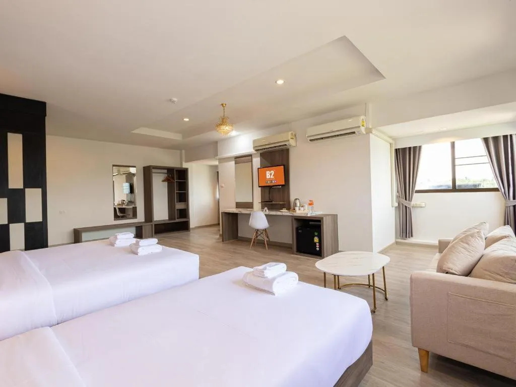 Bed in B2 Lampang Boutique & Budget Hotel