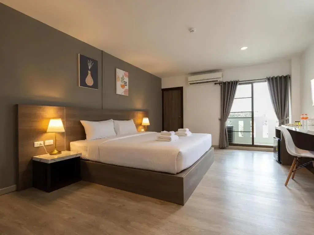 Bed in B2 Lampang Boutique & Budget Hotel Bed in B2 Lampang Boutique & Budget Hotel