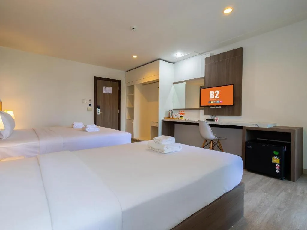Bed in B2 Lampang Boutique & Budget Hotel