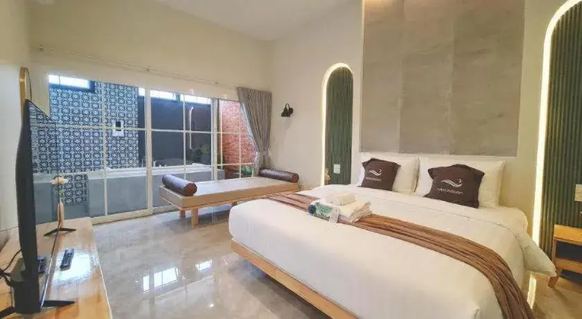 Bed in Nanlamoon Hotel Bed in Nanlamoon Hotel