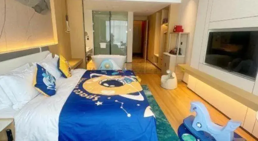 Bed in Ramada Encore by Wyndham Jinan Shanghe Bed in Ramada Encore by Wyndham Jinan Shanghe