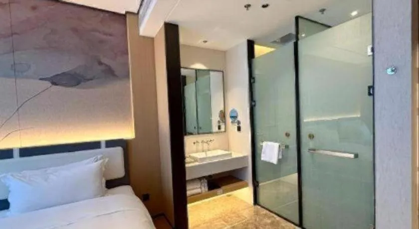 Bed in Ramada Encore by Wyndham Jinan Shanghe