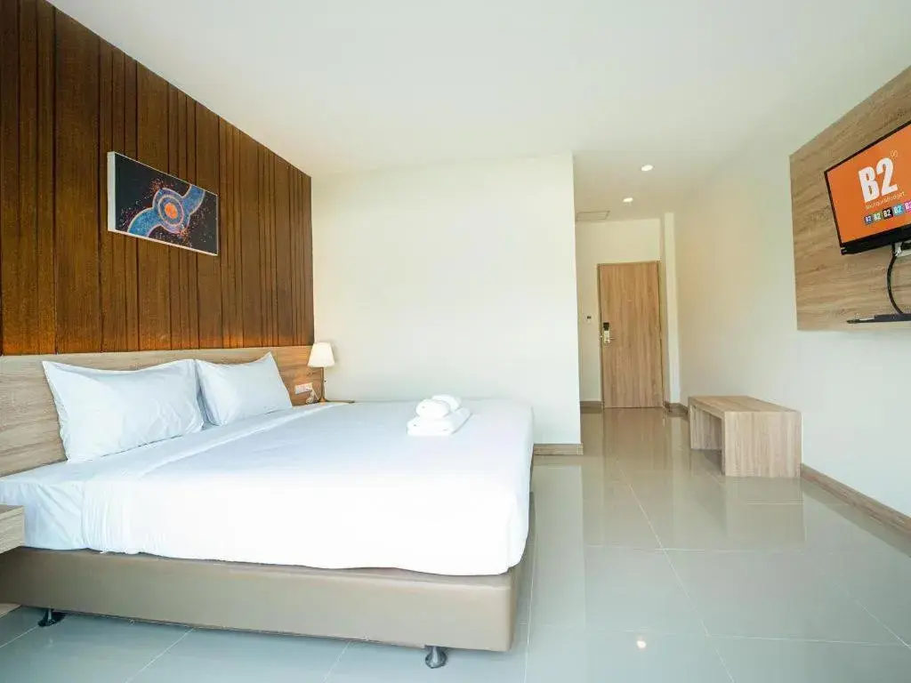 Bed in B2 Nakhon Sawan Boutique & Budget Hotel Bed in B2 Nakhon Sawan Boutique & Budget Hotel