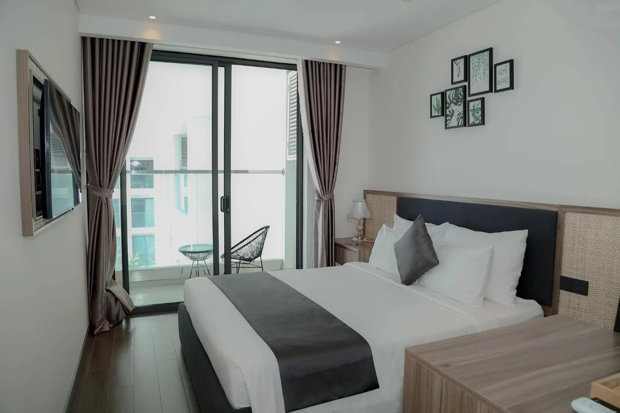 Living room, Bed in Apec Mandala Hotel & Apartment Tuy Hòa