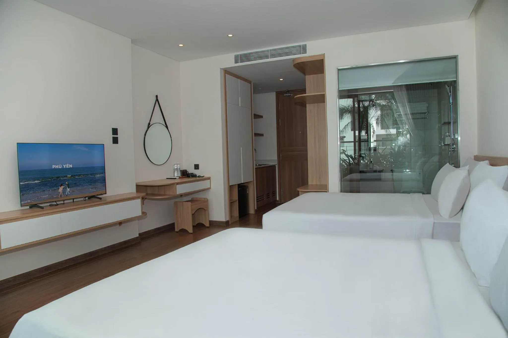 Bed in Apec Mandala Hotel & Apartment Tuy Hòa