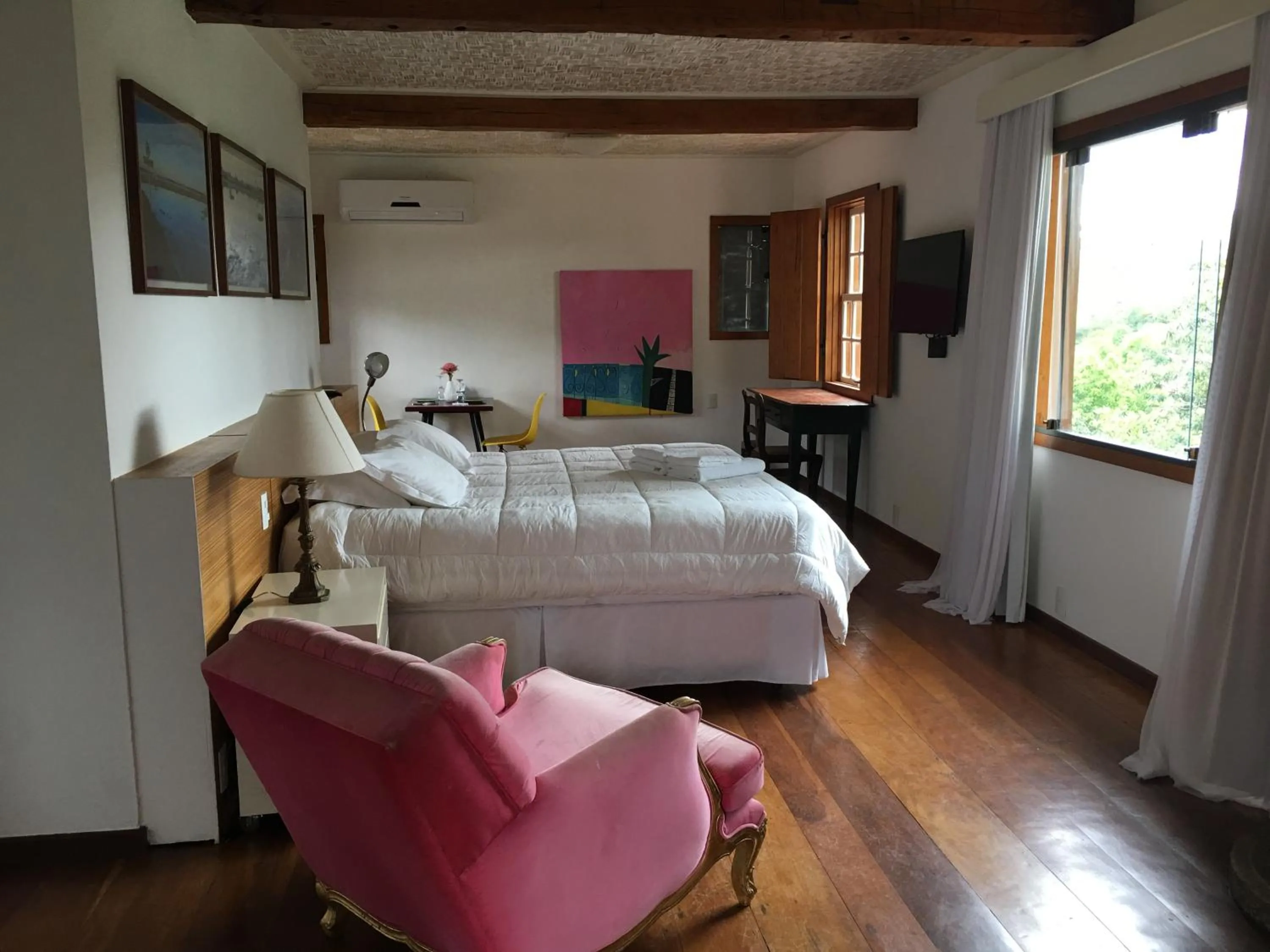 Bed in Pousada Casa das Fontes
