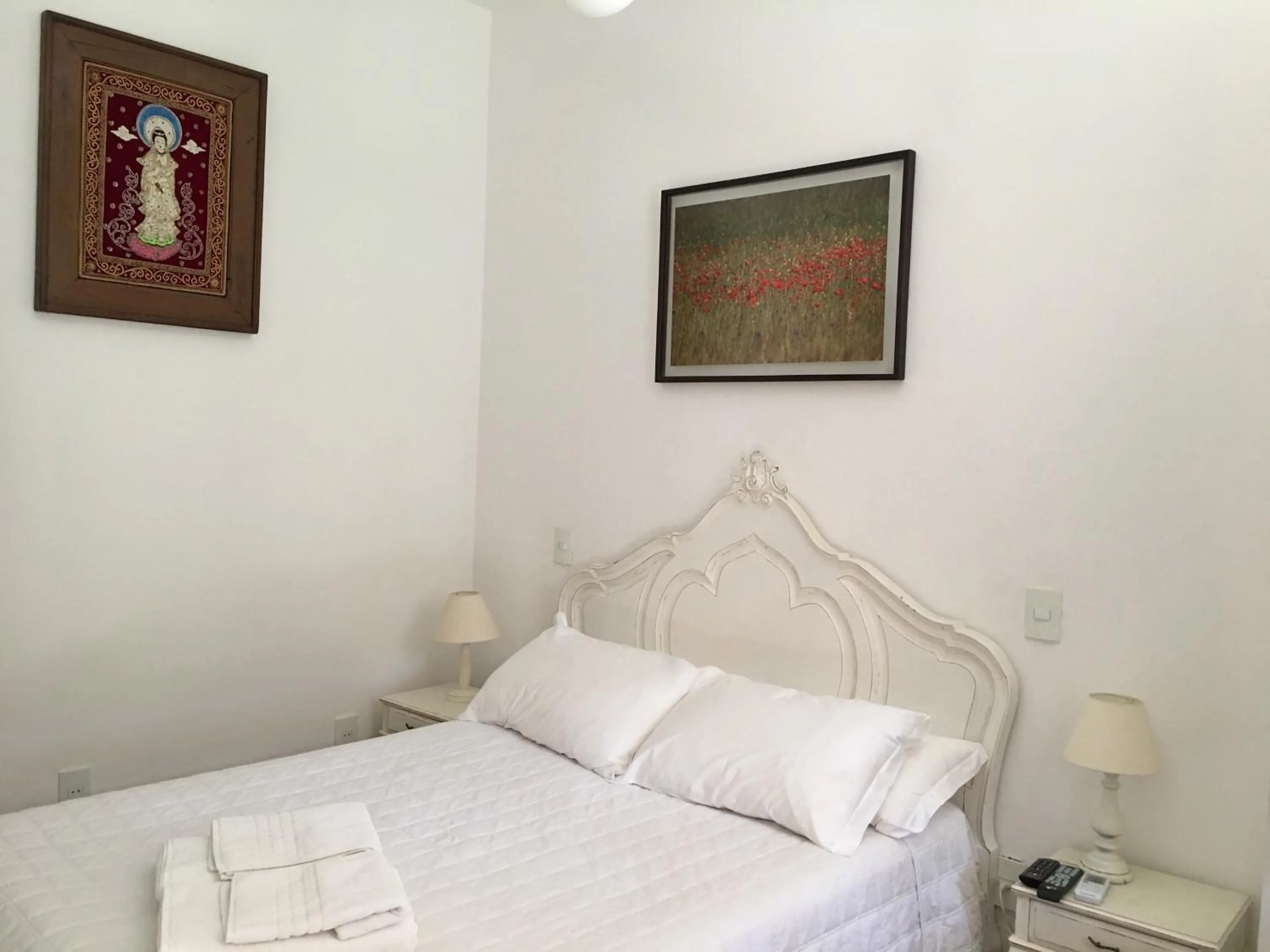 Bed in Pousada Casa das Fontes