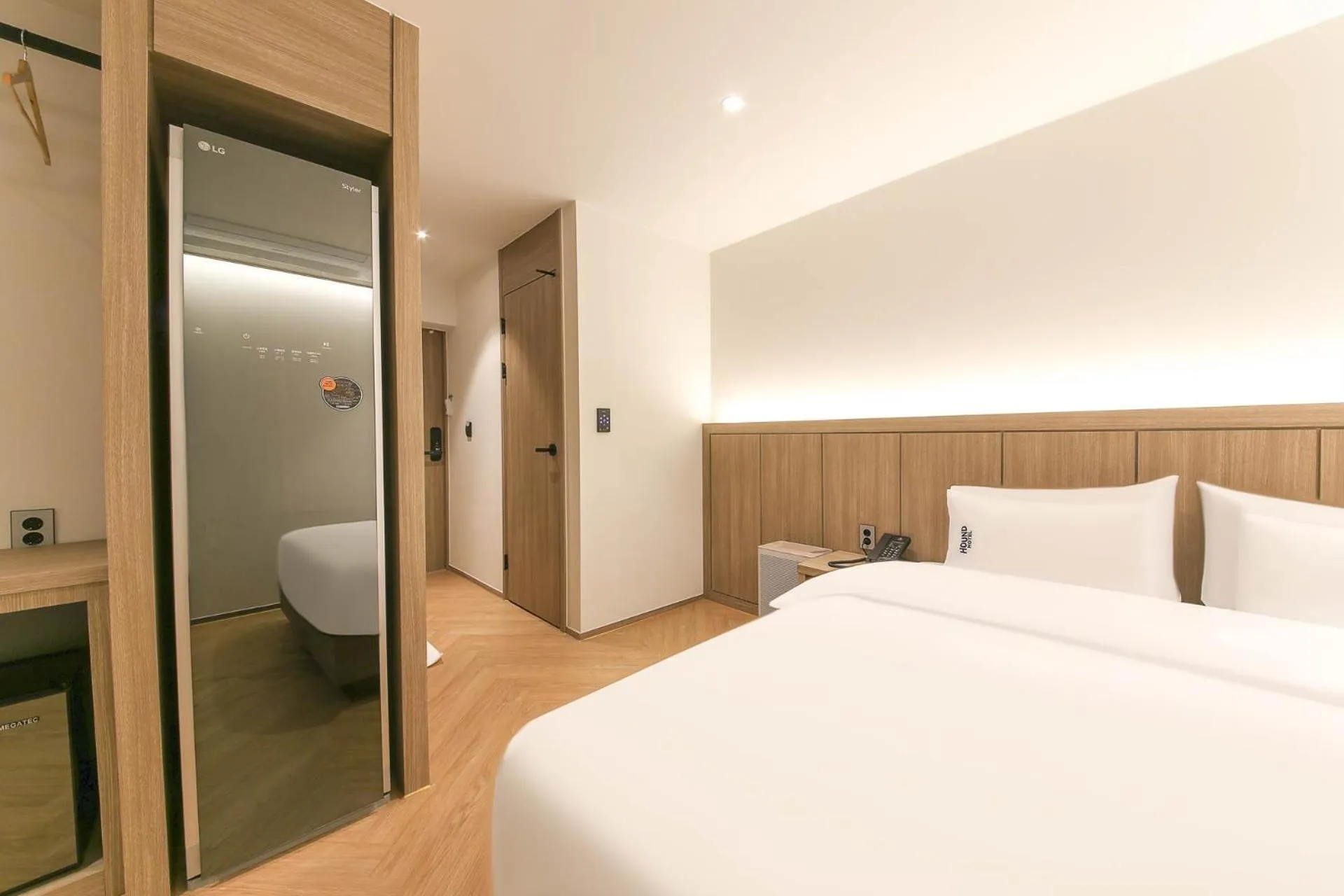 Bed in Hound Hotel Jeonju Deokjin