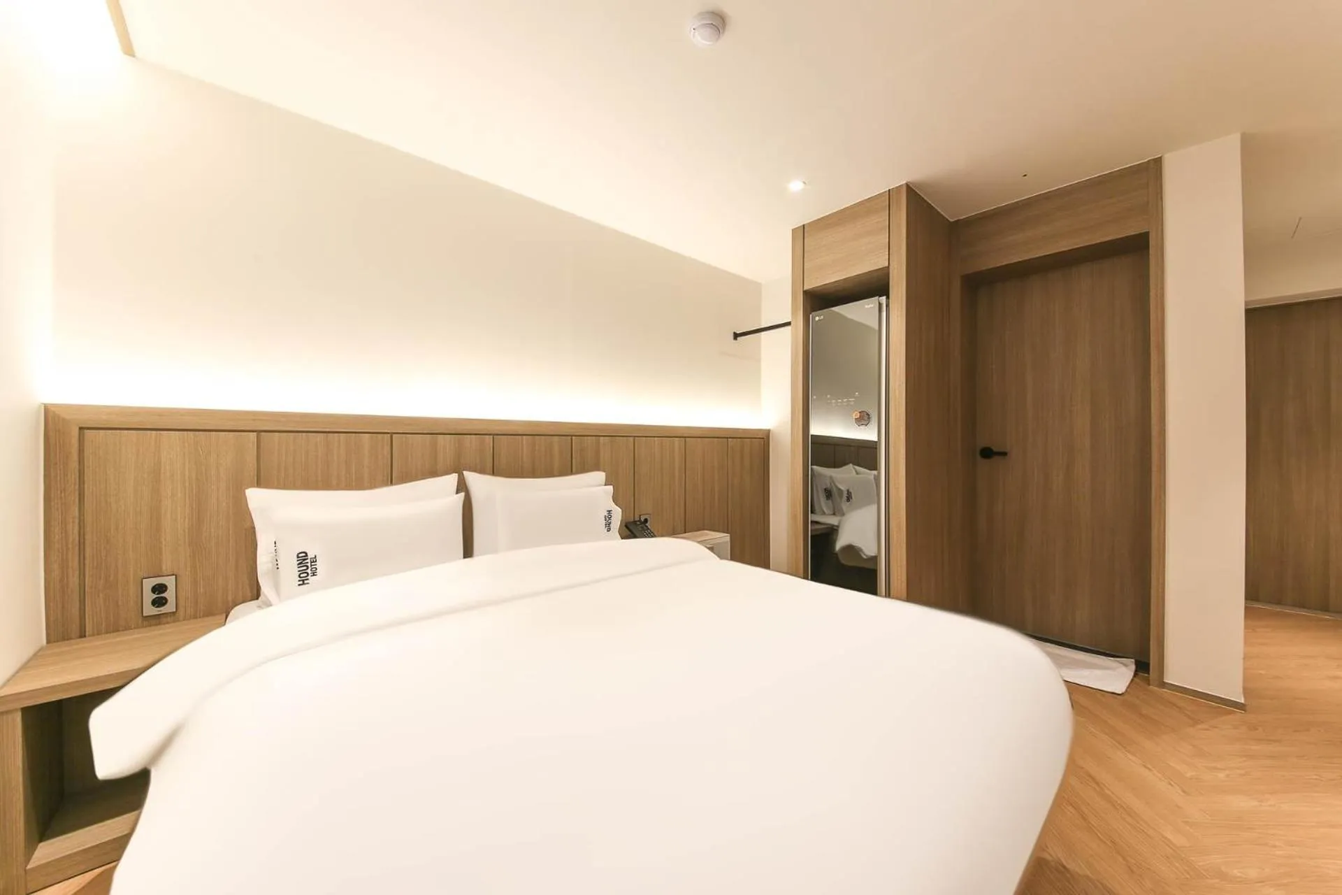 Bed in Hound Hotel Jeonju Deokjin