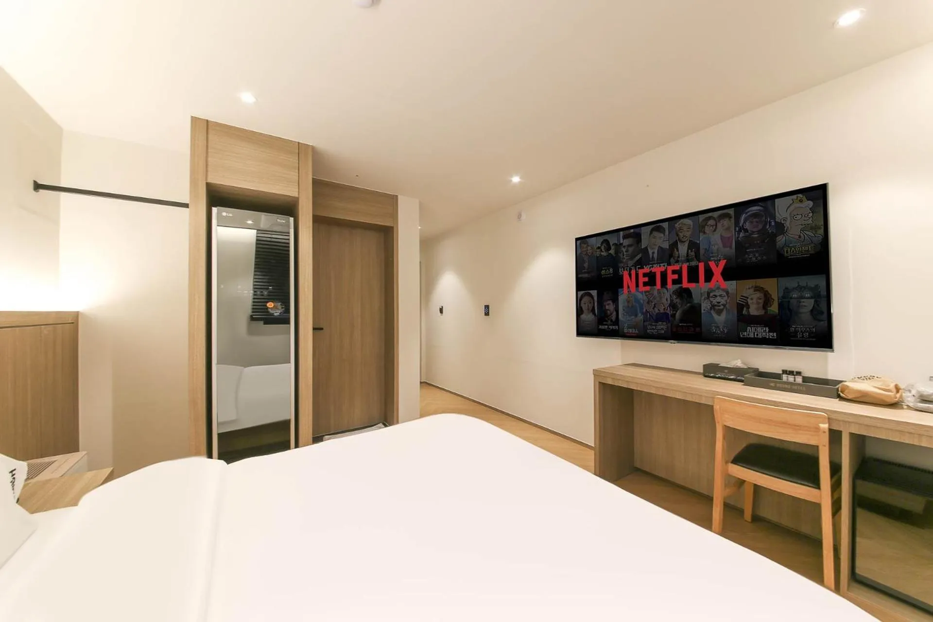 Bed in Hound Hotel Jeonju Deokjin