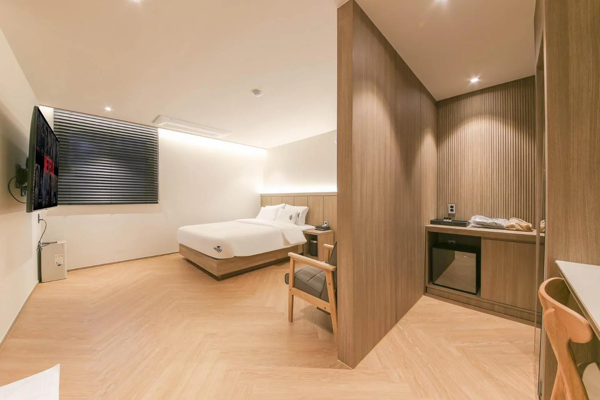 Bed in Hound Hotel Jeonju Deokjin