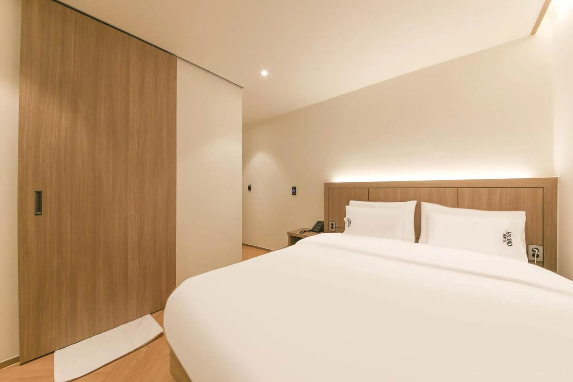 Bed in Hound Hotel Jeonju Deokjin