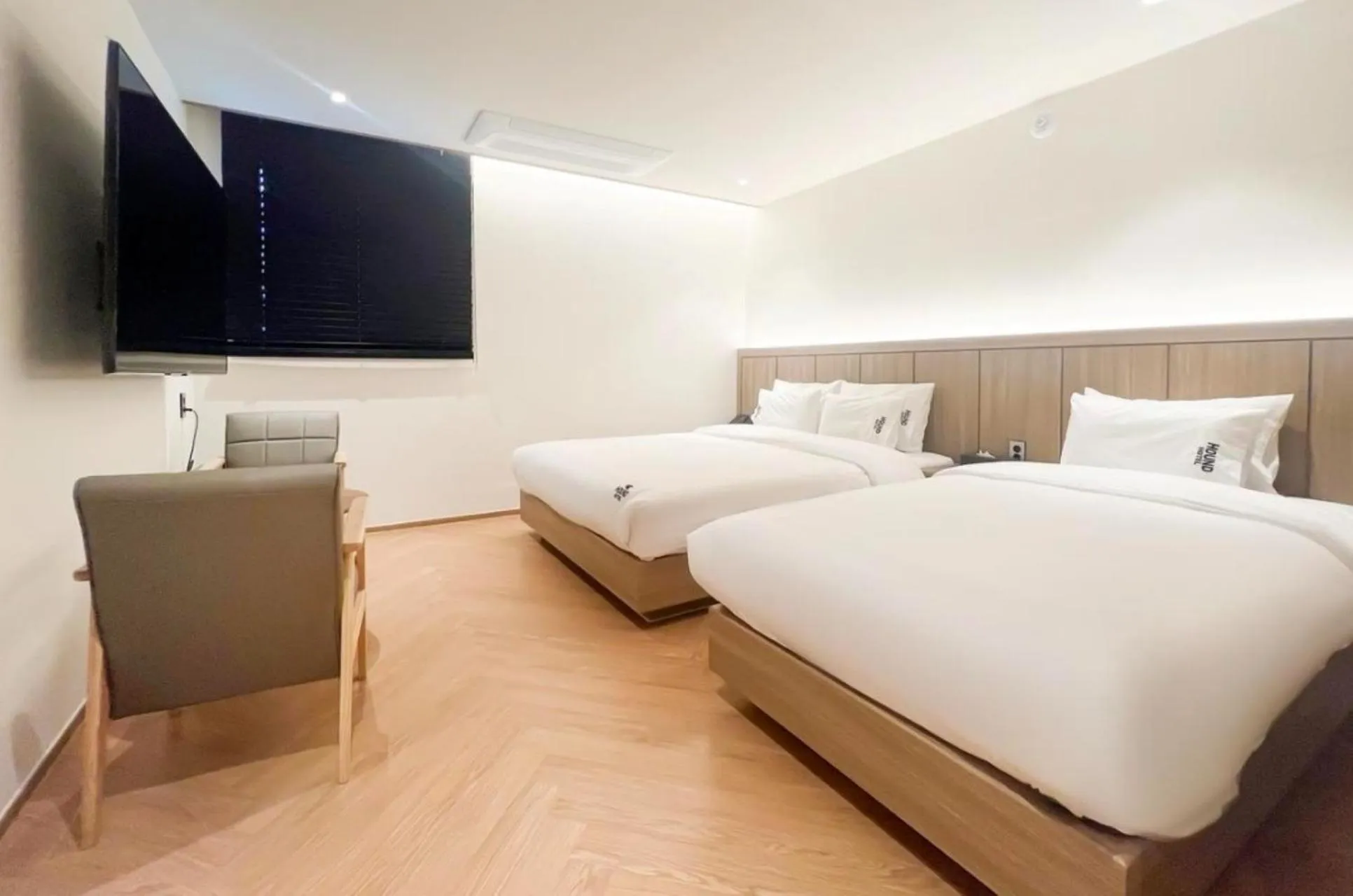 Bed in Hound Hotel Jeonju Deokjin